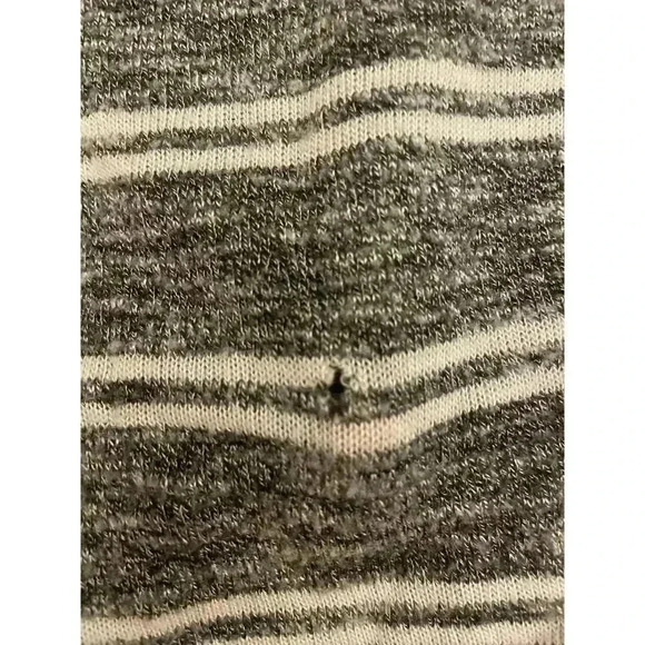 Anthropologie Postmark Striped Turtleneck Gray Knit Sweater, S - Picture 8 of 8